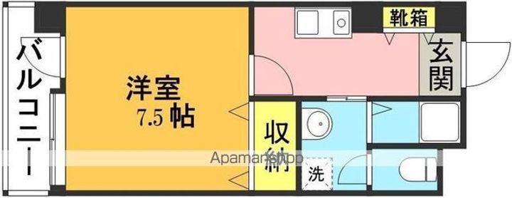 福岡県福岡市東区原田4(マンション)の賃貸物件の間取り