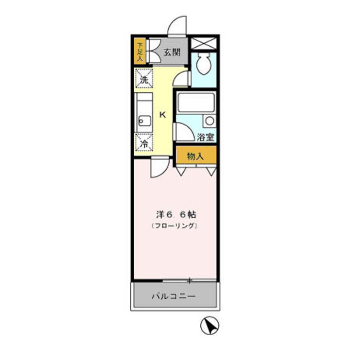 東京都練馬区田柄1(マンション)の賃貸物件の間取り