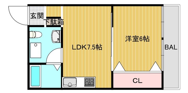 甲子園マンションの間取り
