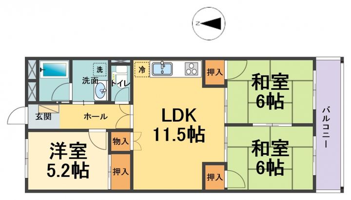 パークサイド武庫川の間取り