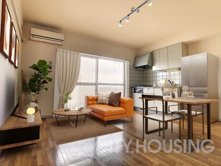 ハイツ伊達娘Cの居間