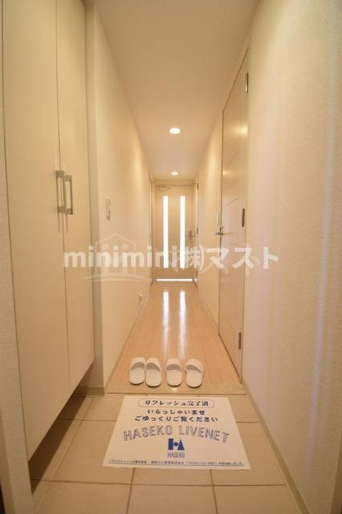 セレッソコート上本町EASTの玄関