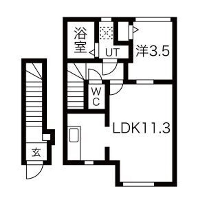 山形県東根市若木三条通り(アパート)の賃貸物件の間取り