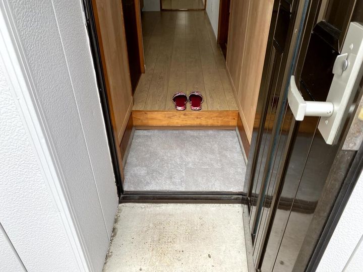 茨城県水戸市酒門町(一戸建)の賃貸物件の玄関