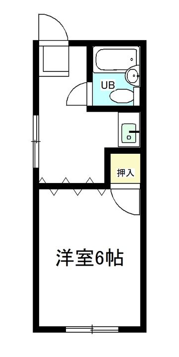 コーポ中川の間取り