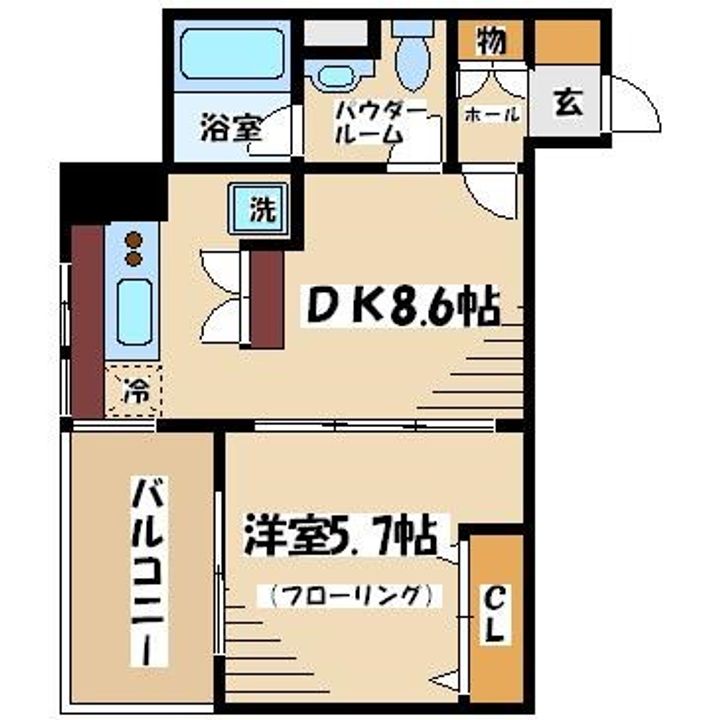 東京都世田谷区粕谷1(マンション)の賃貸物件の間取り