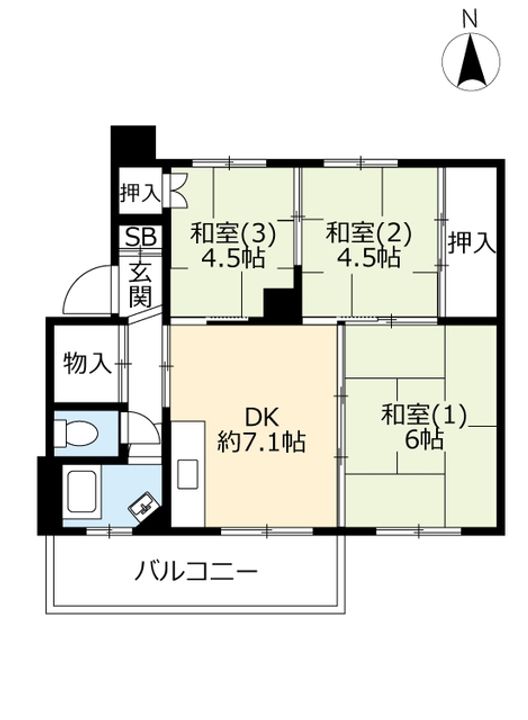 URあけぼのの間取り