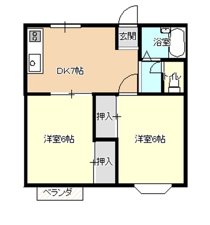 ヴェルデパルコAの間取り