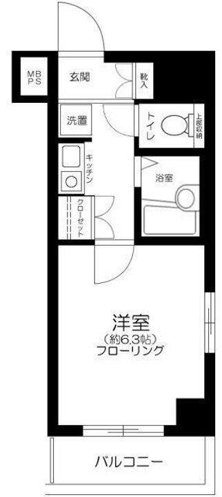 東京都文京区音羽1(マンション)の賃貸物件の間取り