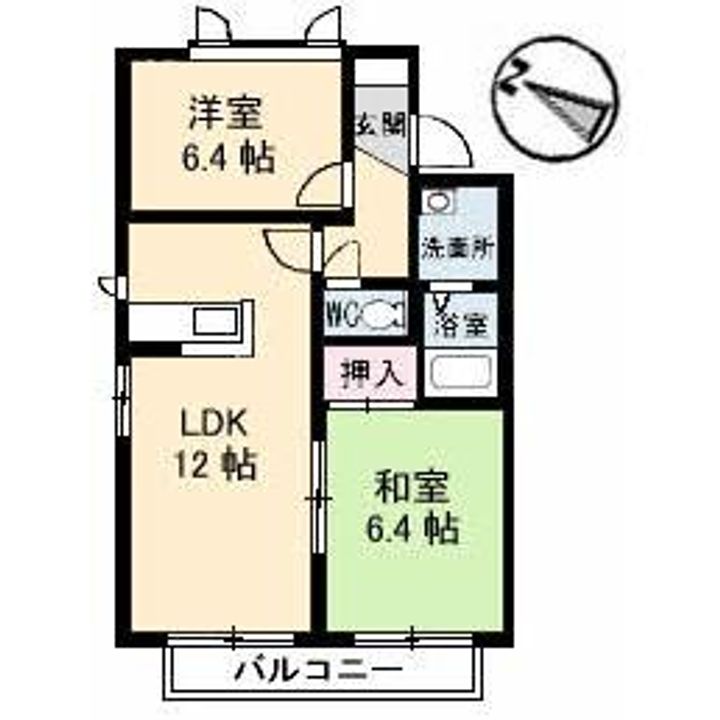 ノスタルジーハイツCの間取り