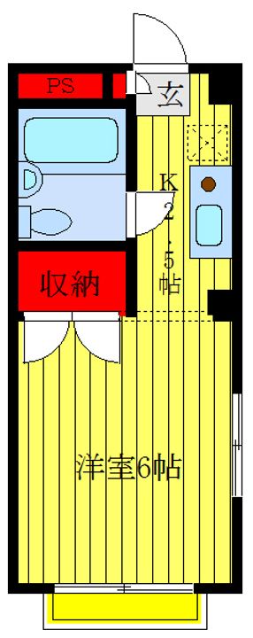 東京都荒川区東日暮里6(マンション)の賃貸物件の間取り