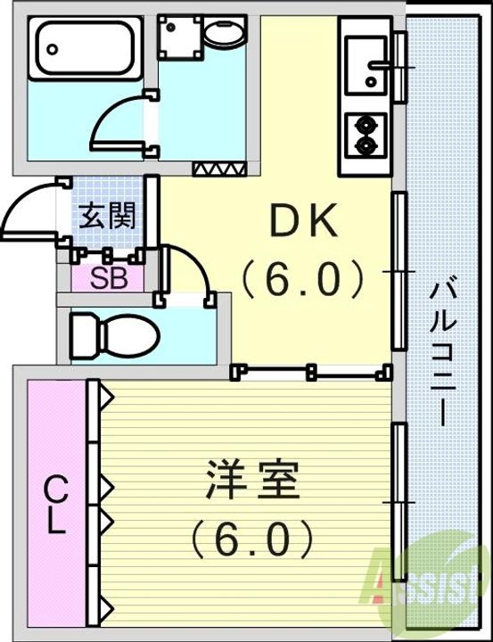 林マンションの間取り