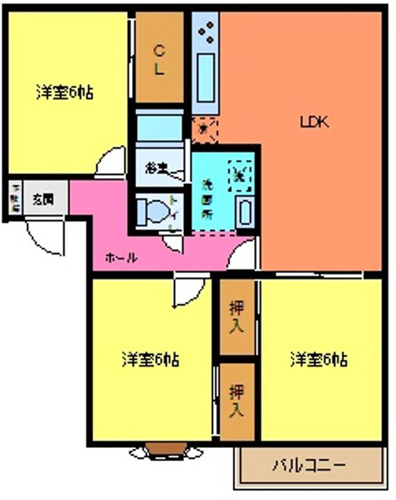 タウン国分寺台Aの間取り
