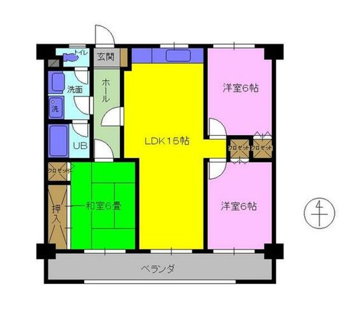 ロイヤルガーデンの間取り