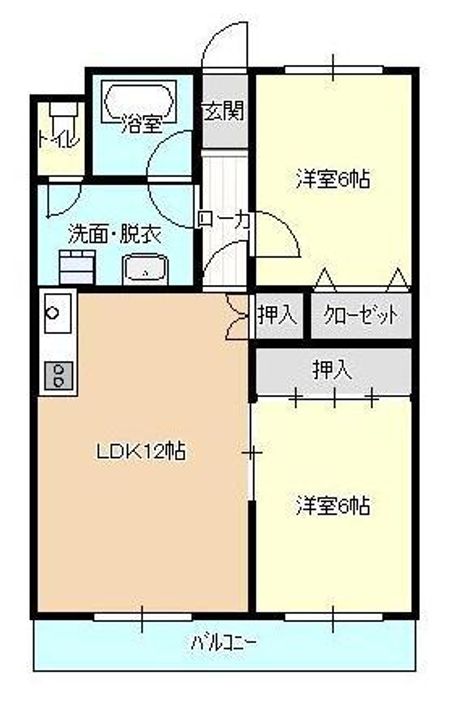 山形県山形市清住町3(マンション)の賃貸物件の間取り