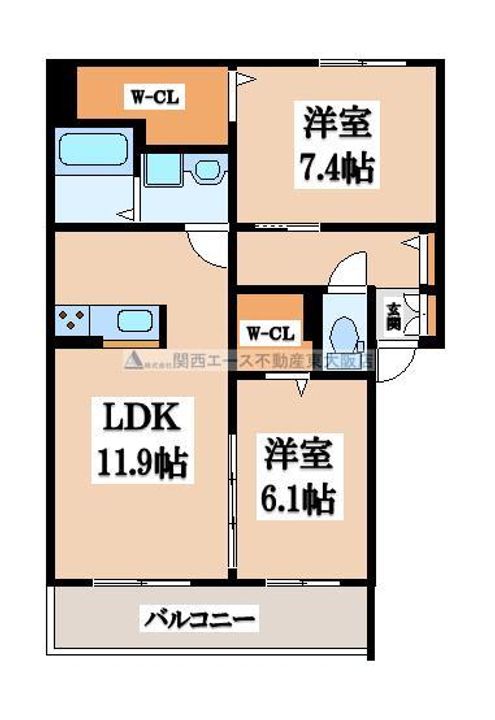 アトレッテジーロの間取り
