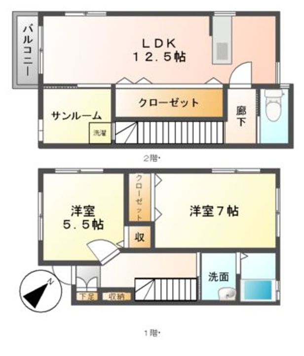 サクラの間取り
