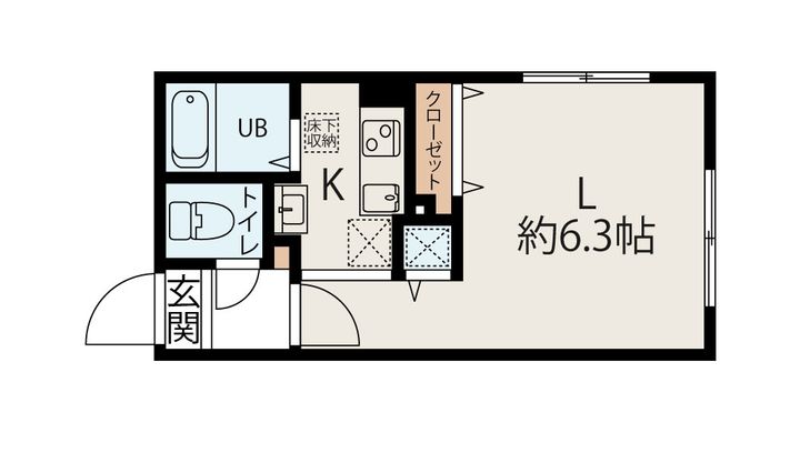 東京都練馬区桜台3(マンション)の賃貸物件の間取り