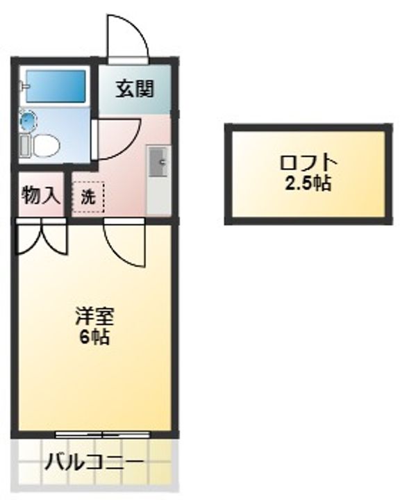TOハイツ58の間取り