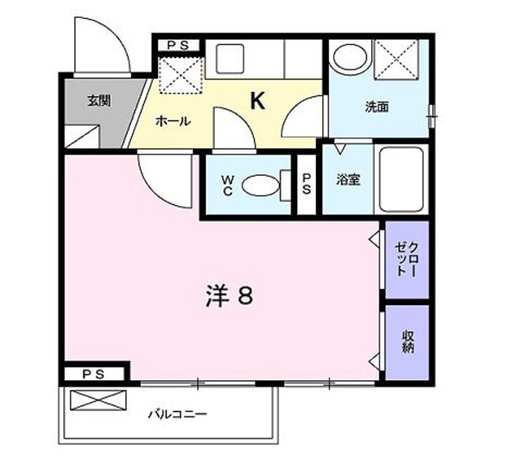 京都府京都市伏見区深草大亀谷内膳町(アパート)の賃貸物件の間取り