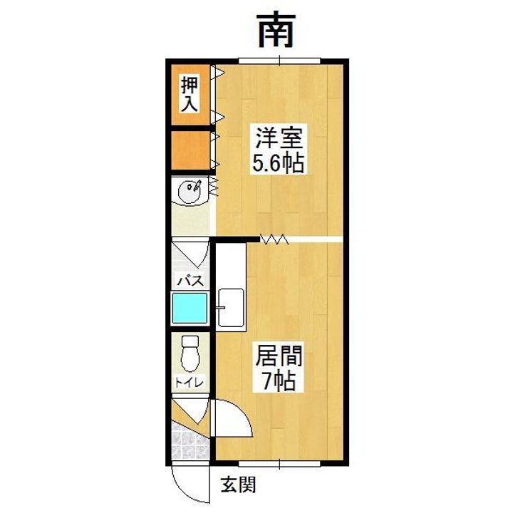 広明ハイツの間取り