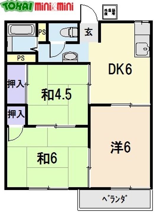 ラフォーレ城南の間取り