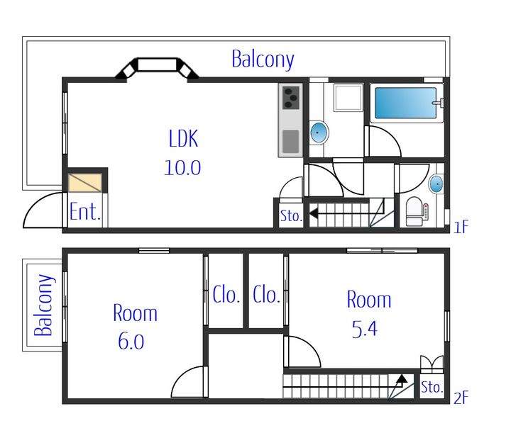 神奈川県鎌倉市玉縄5(アパート)の賃貸物件の間取り
