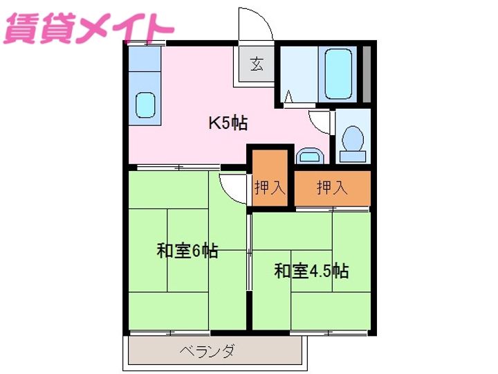 コーポ幸洋の間取り