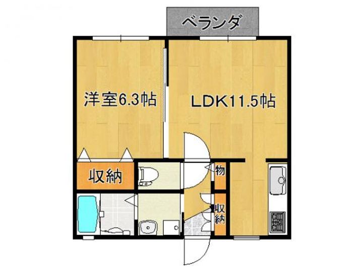 コンフォートメゾン八木の間取り