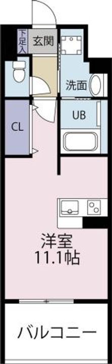 ヴァンドーム新蔵の間取り