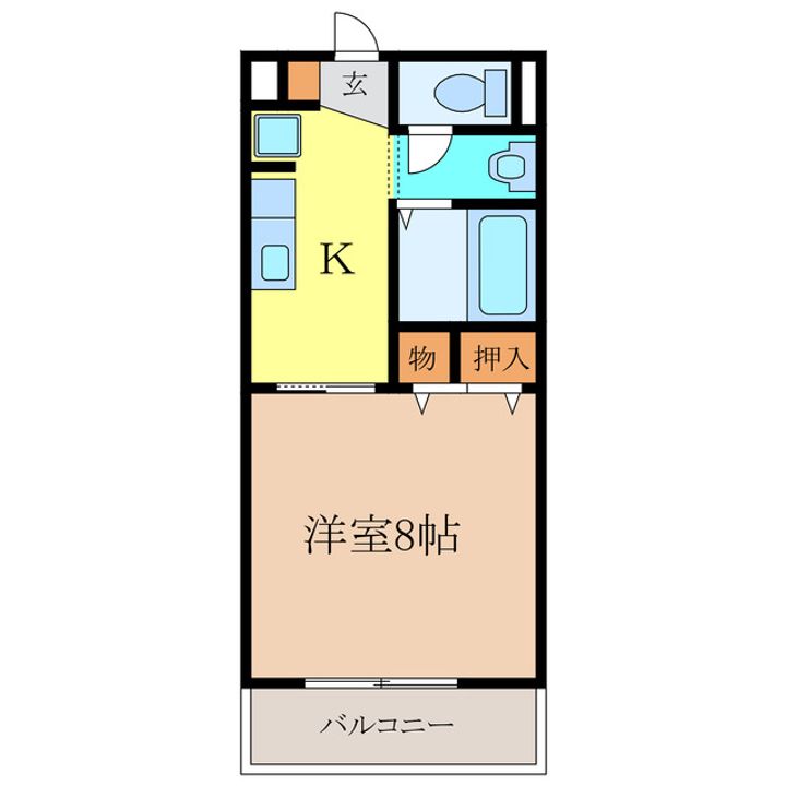愛知県瀬戸市山口町(アパート)の賃貸物件の間取り