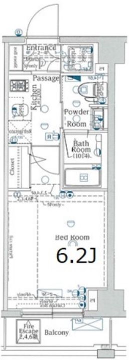 東京都大田区千鳥2(マンション)の賃貸物件の間取り