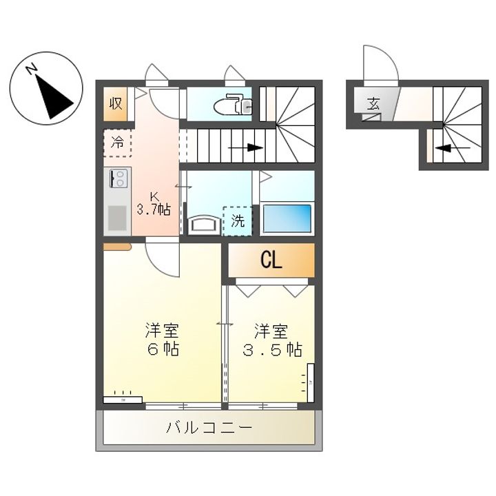 アクシィヴVIIの間取り