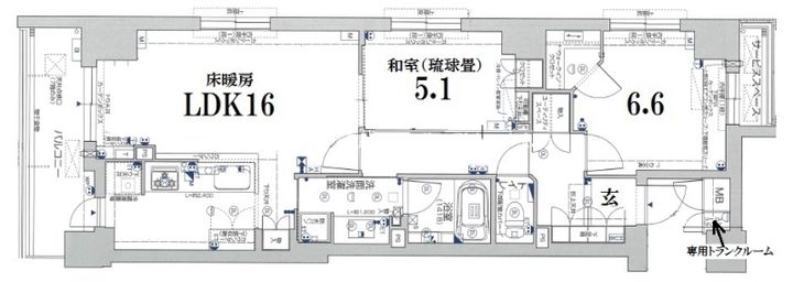 ジオ河原町二条の間取り
