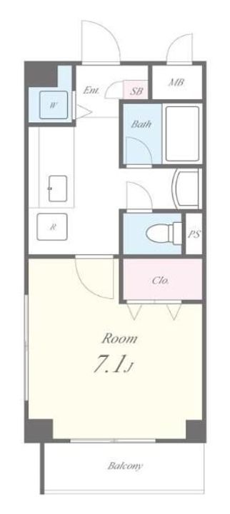 神奈川県横浜市港南区上大岡西3(マンション)の賃貸物件の間取り