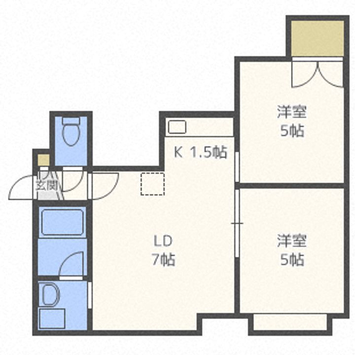 メイプルハイツの間取り