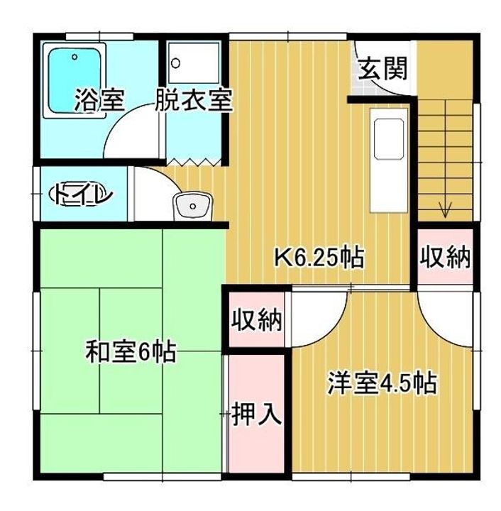 岡山県岡山市北区奥田1(一戸建)の賃貸物件の間取り