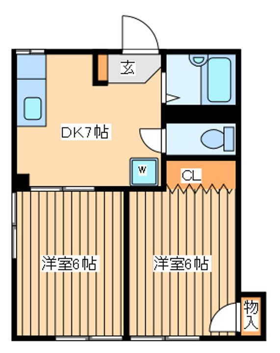 フラット3の間取り