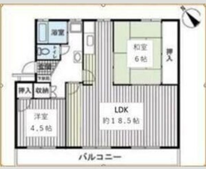AZ Garden千本浜公園 2号棟の間取り