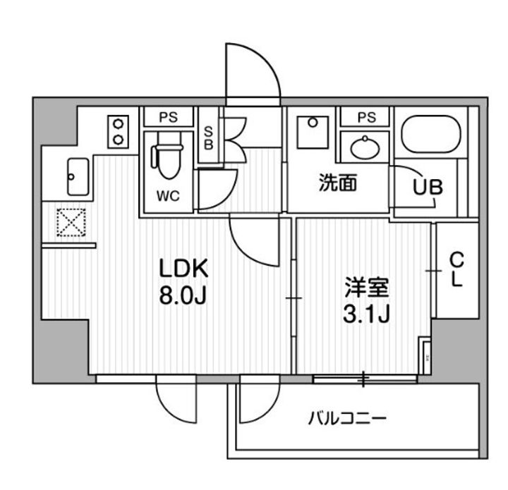 東京都品川区東大井3(マンション)の賃貸物件の間取り