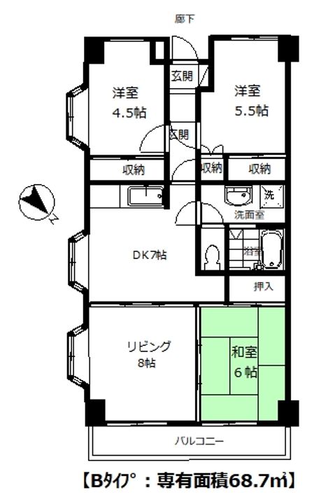 マルク新所沢の間取り