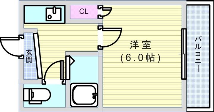 大阪府大阪市住吉区苅田2(マンション)の賃貸物件の間取り