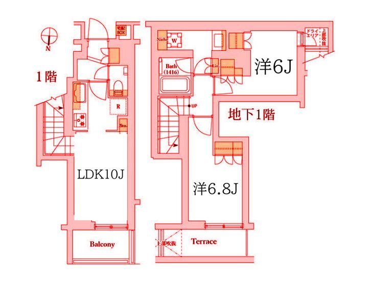 オープンレジデンス祐天寺の間取り