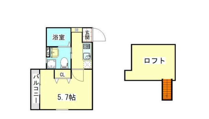 神奈川県横浜市保土ヶ谷区月見台(アパート)の賃貸物件の間取り