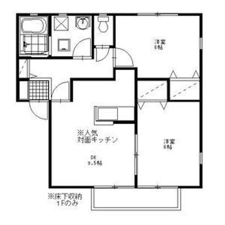 パールハイツ Cの間取り