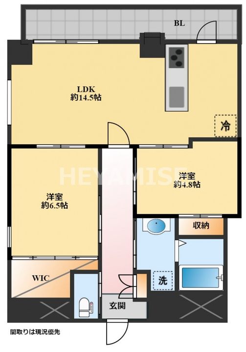 APARTMENTS CODE ISAHAYAの間取り