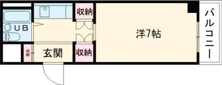花影中村コーポの間取り
