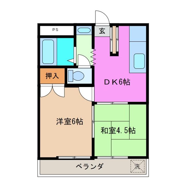 ハイツ新井の間取り