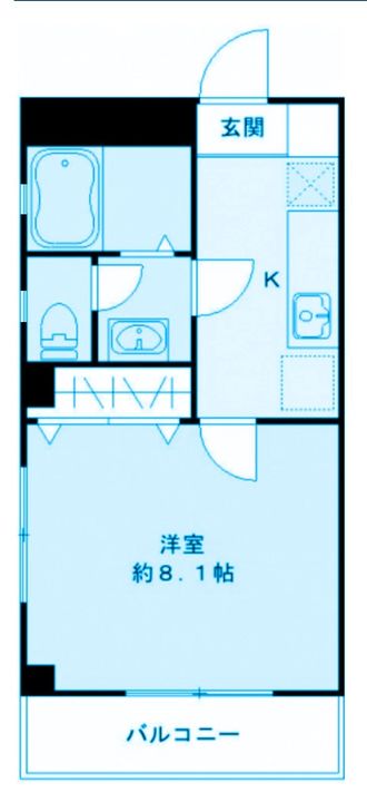 神奈川県川崎市中原区新丸子町(マンション)の賃貸物件の間取り