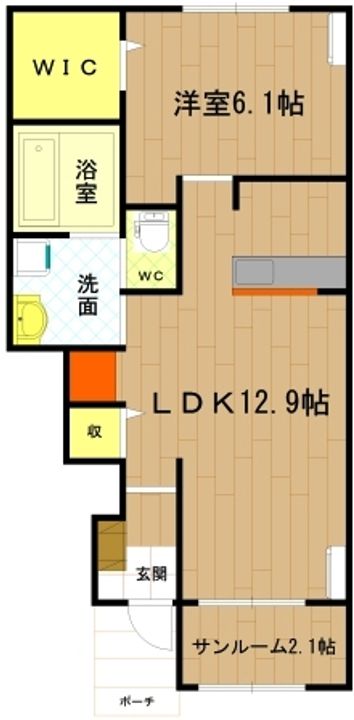 三重県伊勢市小俣町湯田(アパート)の賃貸物件の間取り